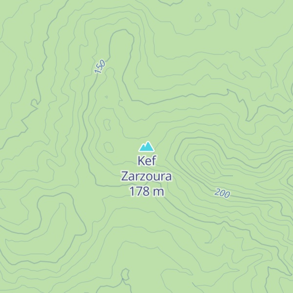 Map of Kef Zarzoura