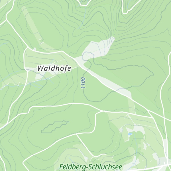 Map of Hinterer Wald