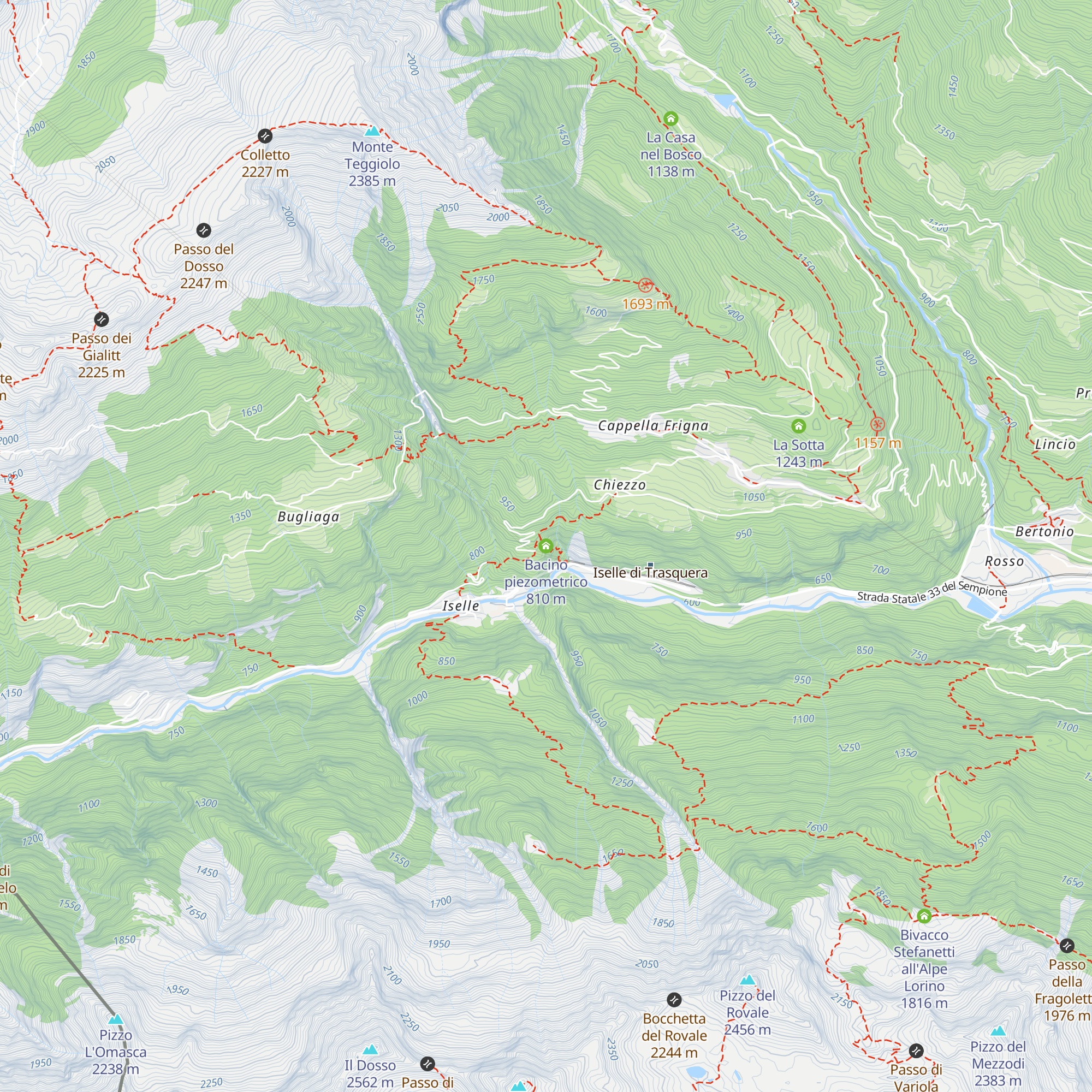 Bacino piezometrico map