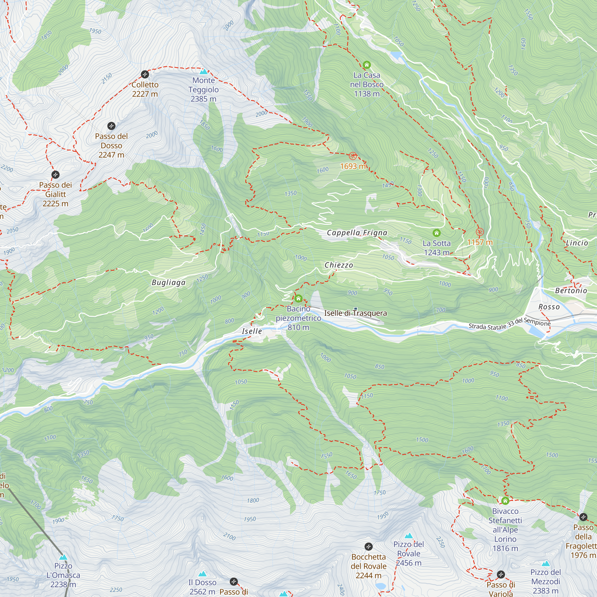 Bacino piezometrico map