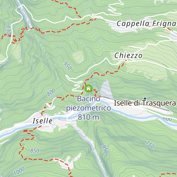 Map of Bacino piezometrico