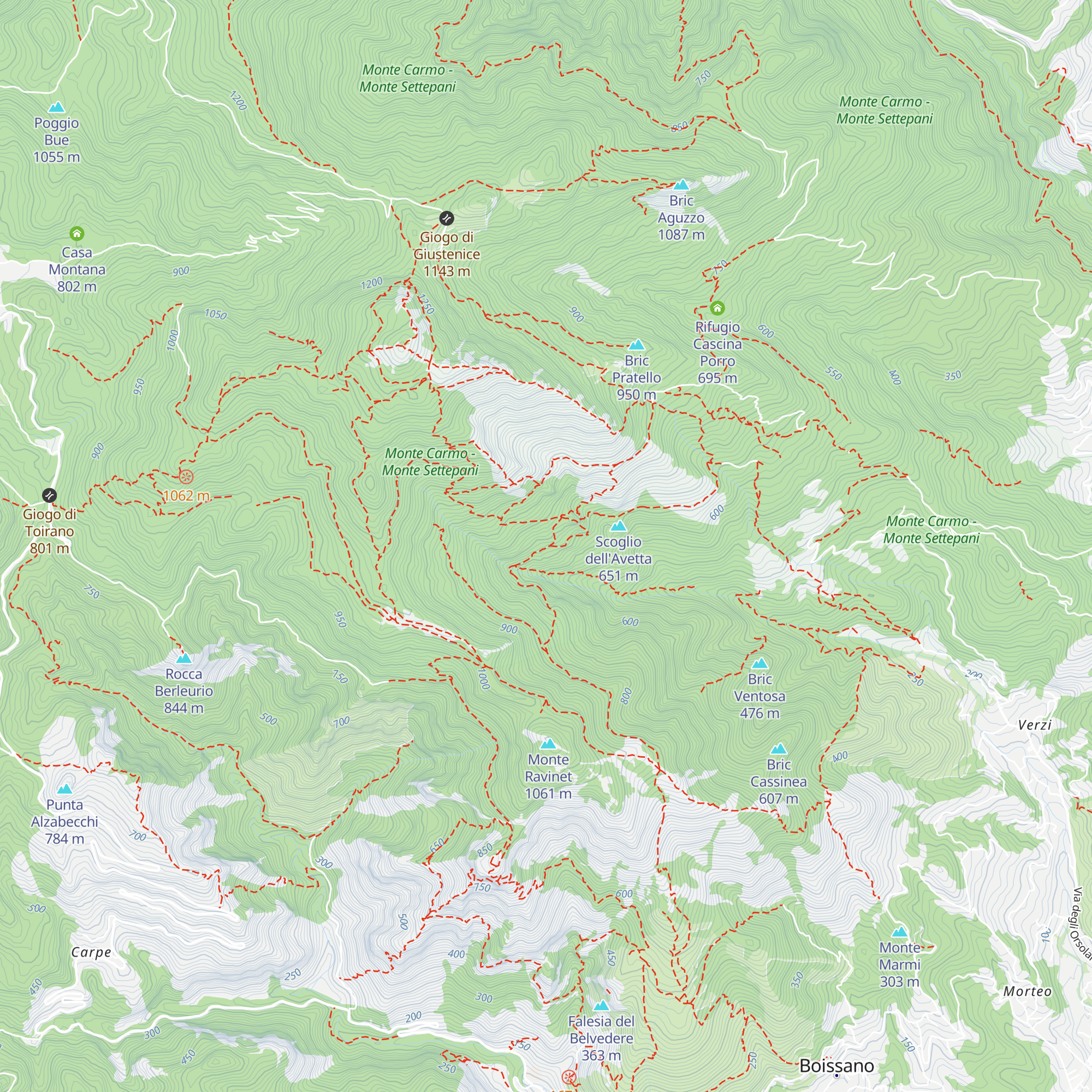 Cascina Capurro map
