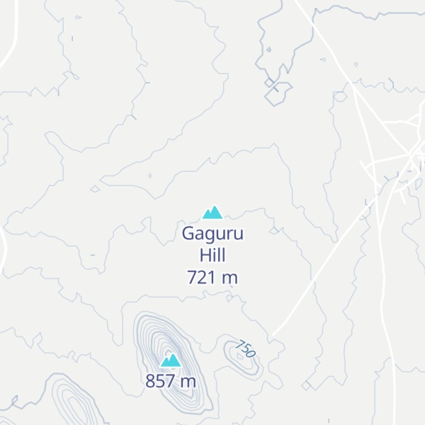 Map of Gaguru Hill