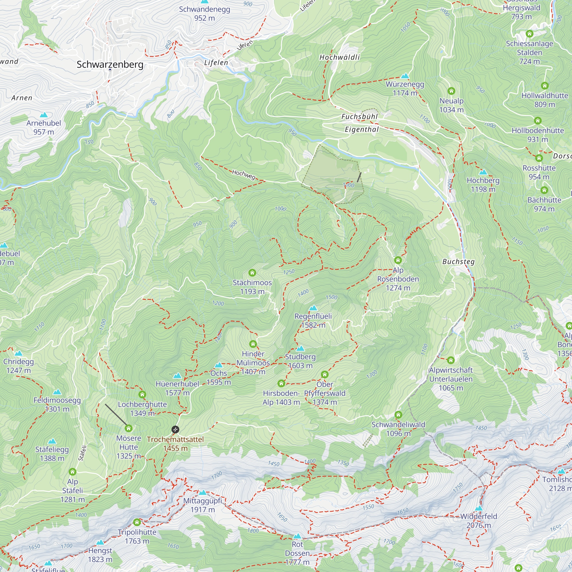 Vorder Mülimoos map