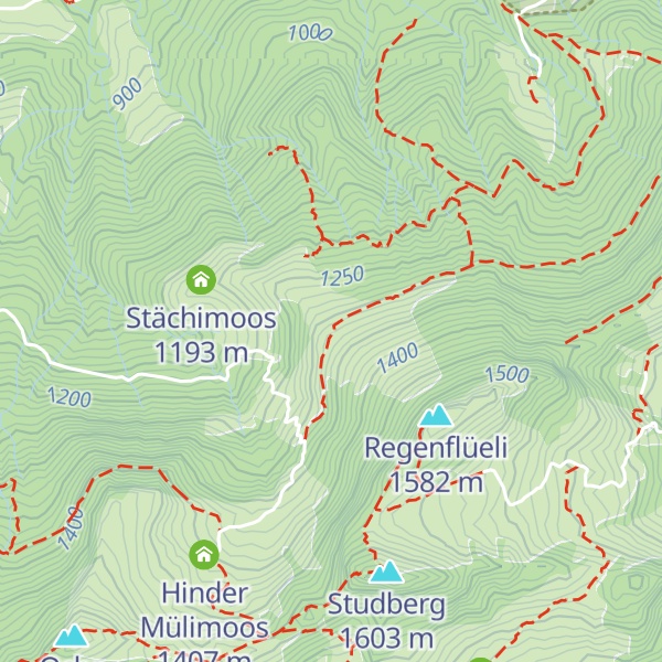 Map of Vorder Mülimoos