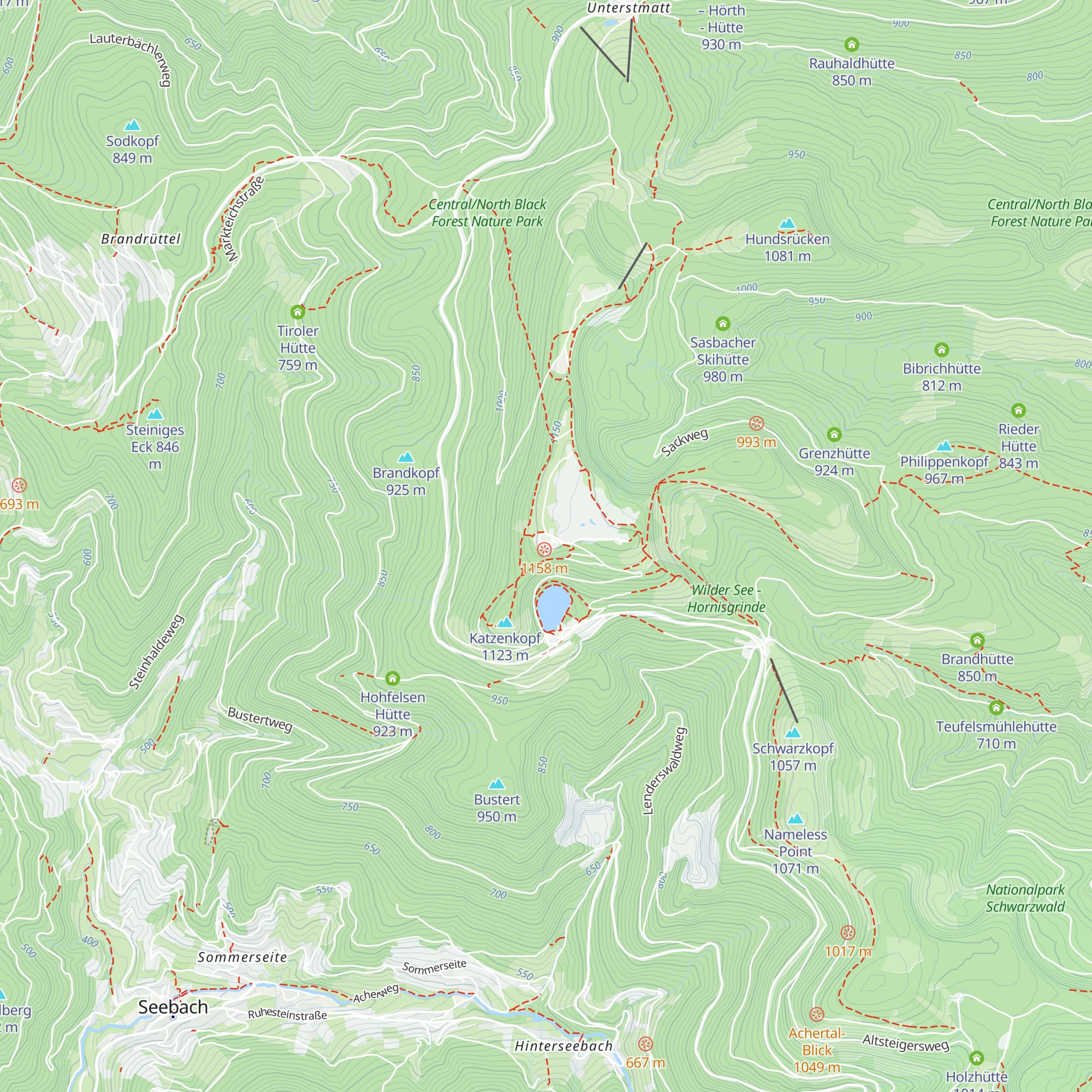 Grinde-Hütte map