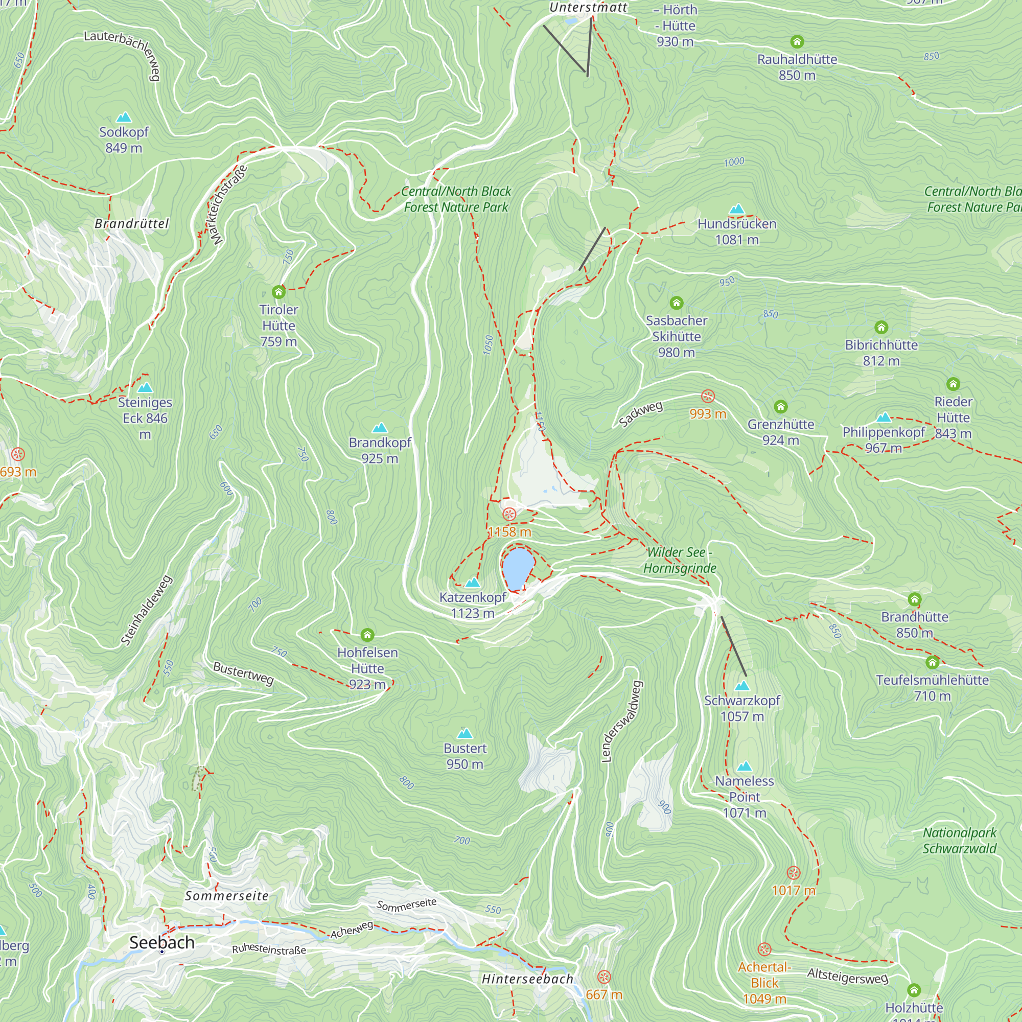 Grinde-Hütte map