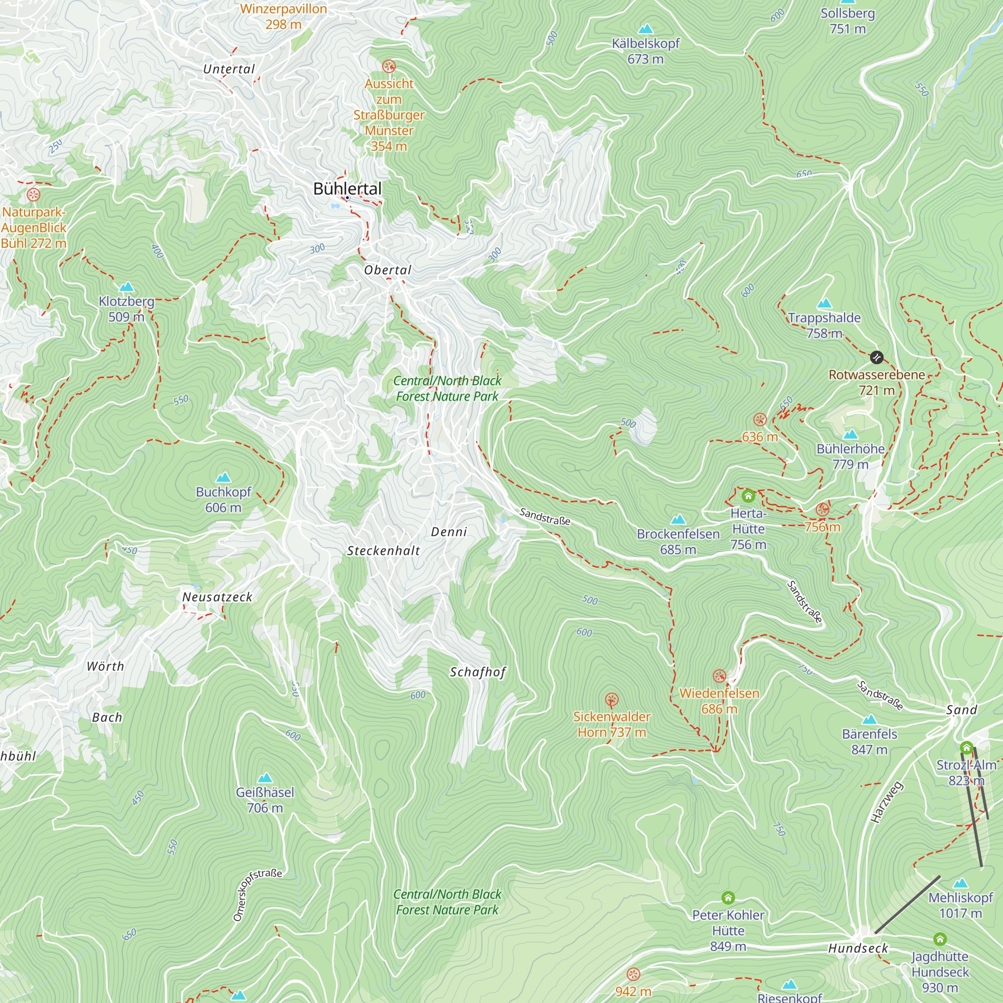 Wiedenbachhütte (DAV) map