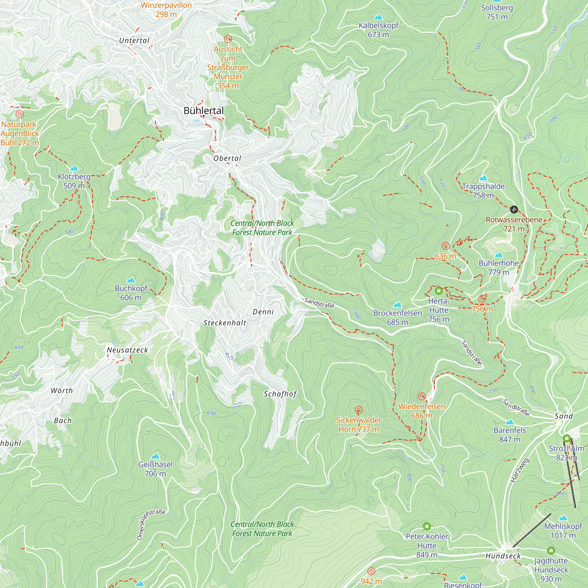 Wiedenbachhütte (DAV) map