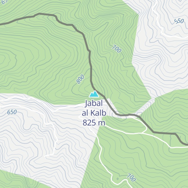 Map of Jabal al Kalb