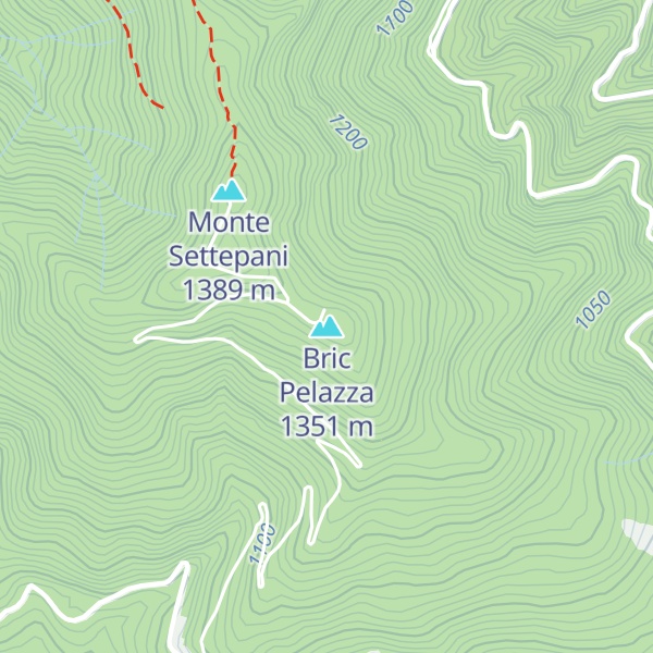 Map of Bric Pelazza