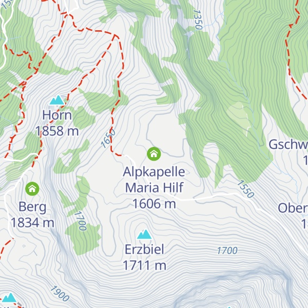 Map of Alpkapelle Maria Hilf