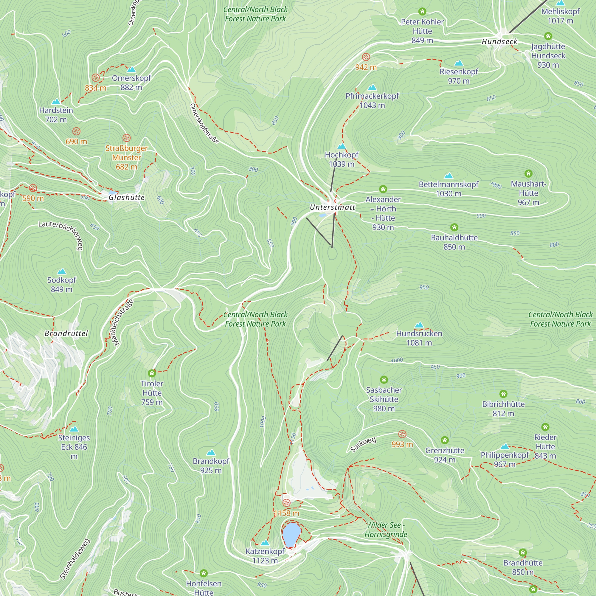 Alte Laufer Skihütte map