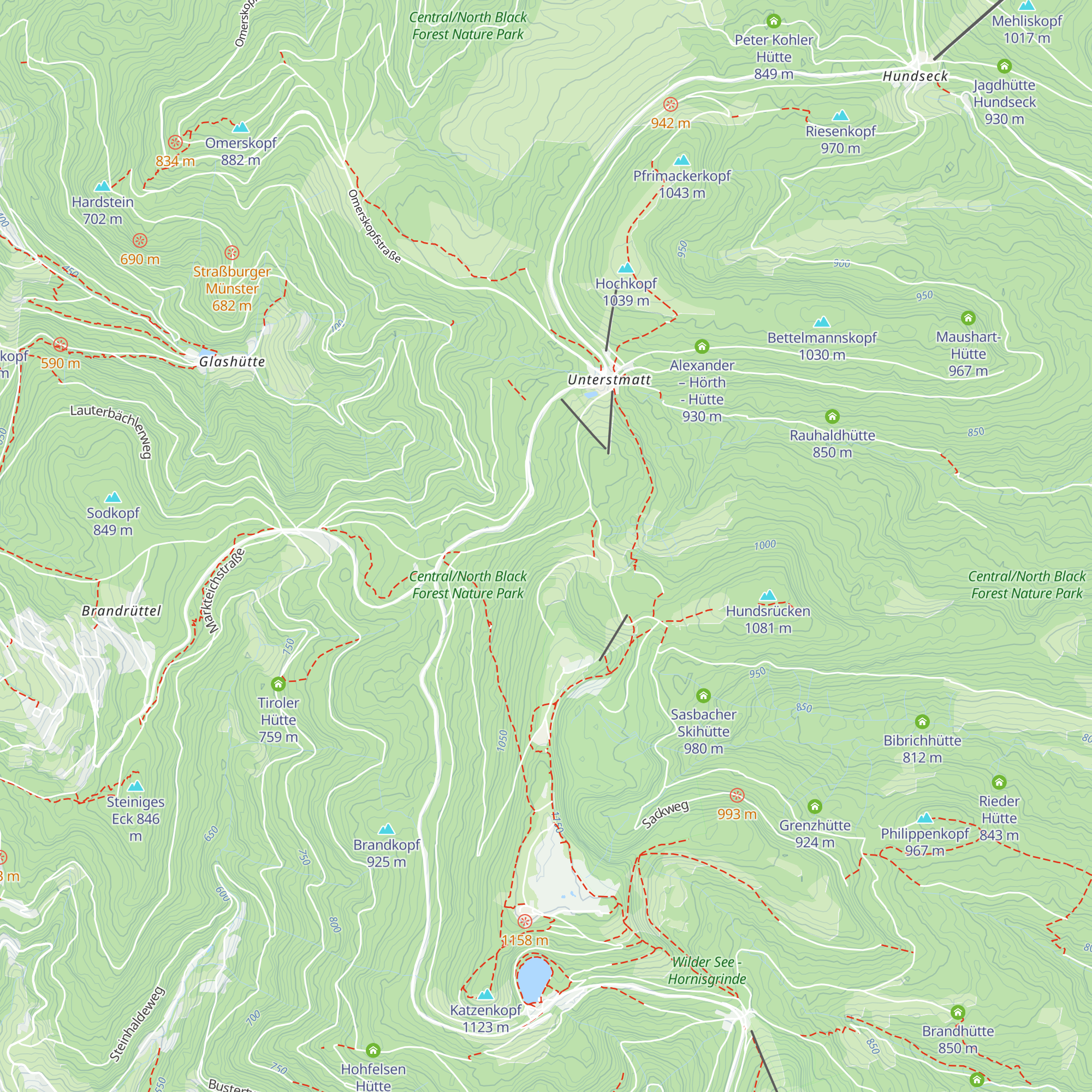 Alte Laufer Skihütte map
