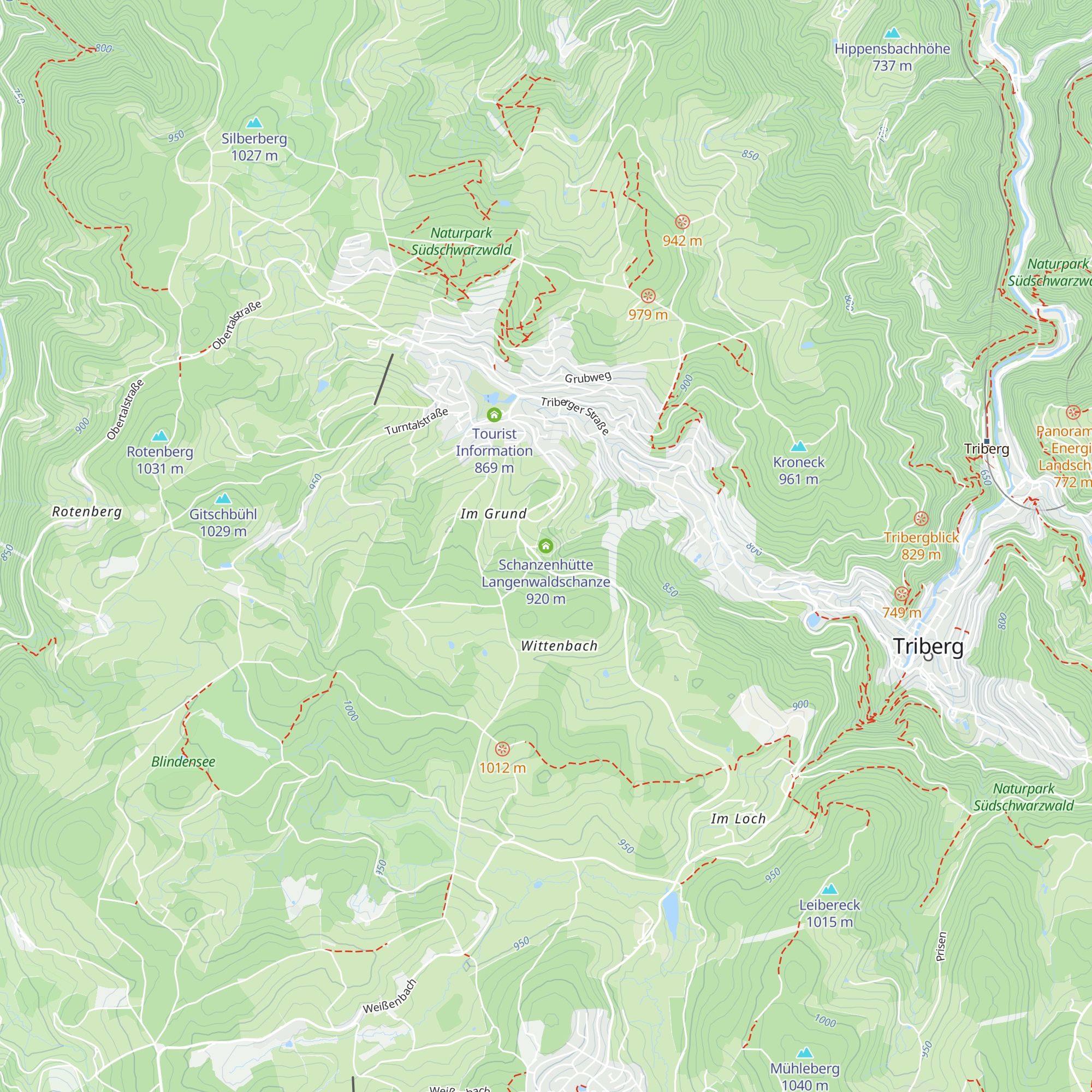 Schanzenhütte Langenwaldschanze map