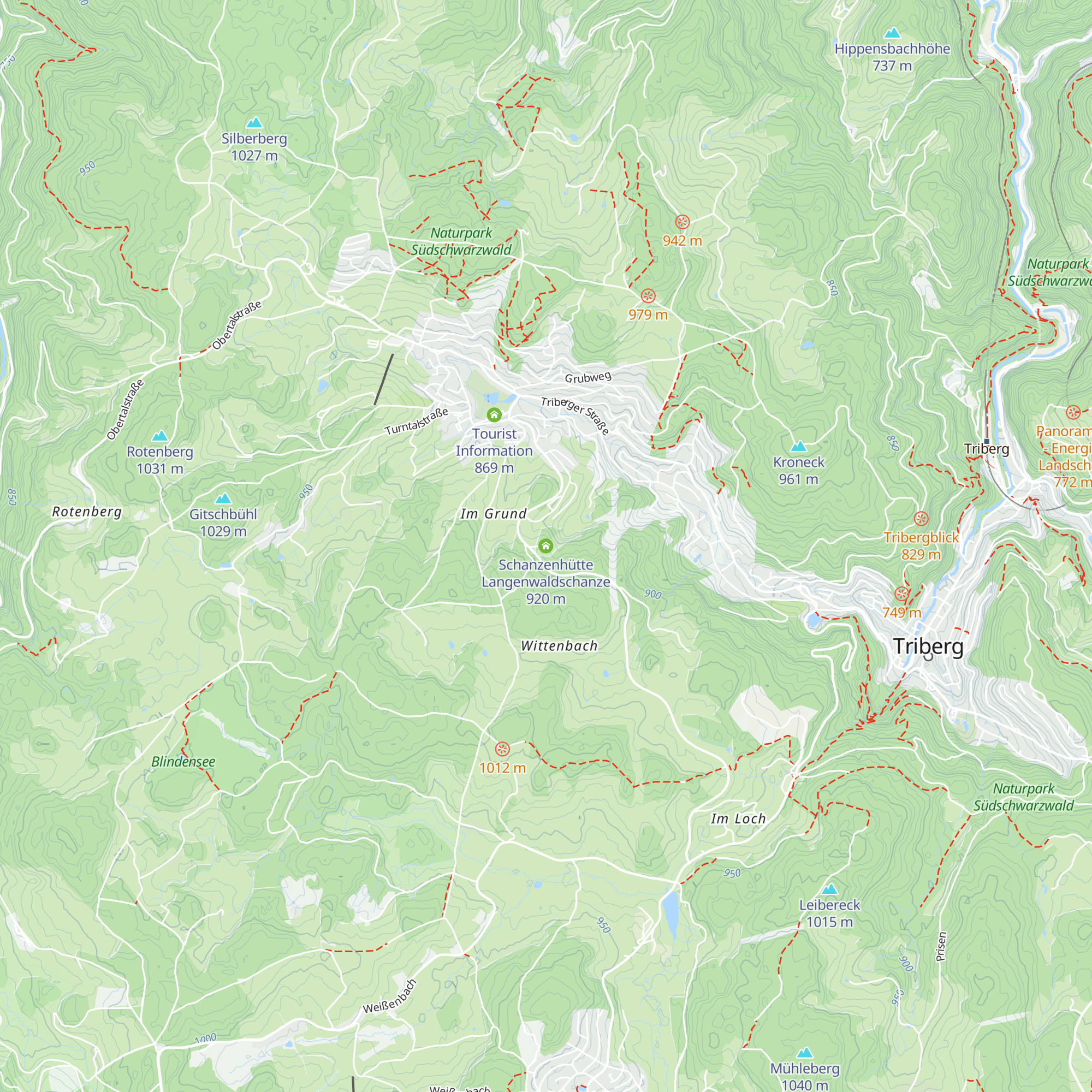 Schanzenhütte Langenwaldschanze map