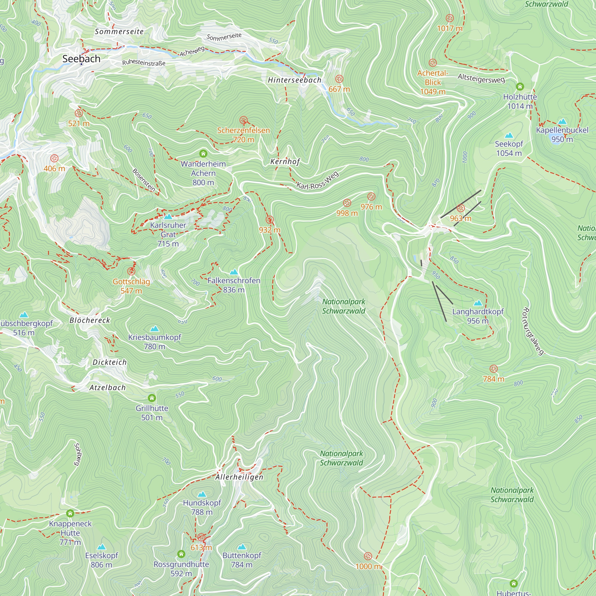 Auerhahnhütte map