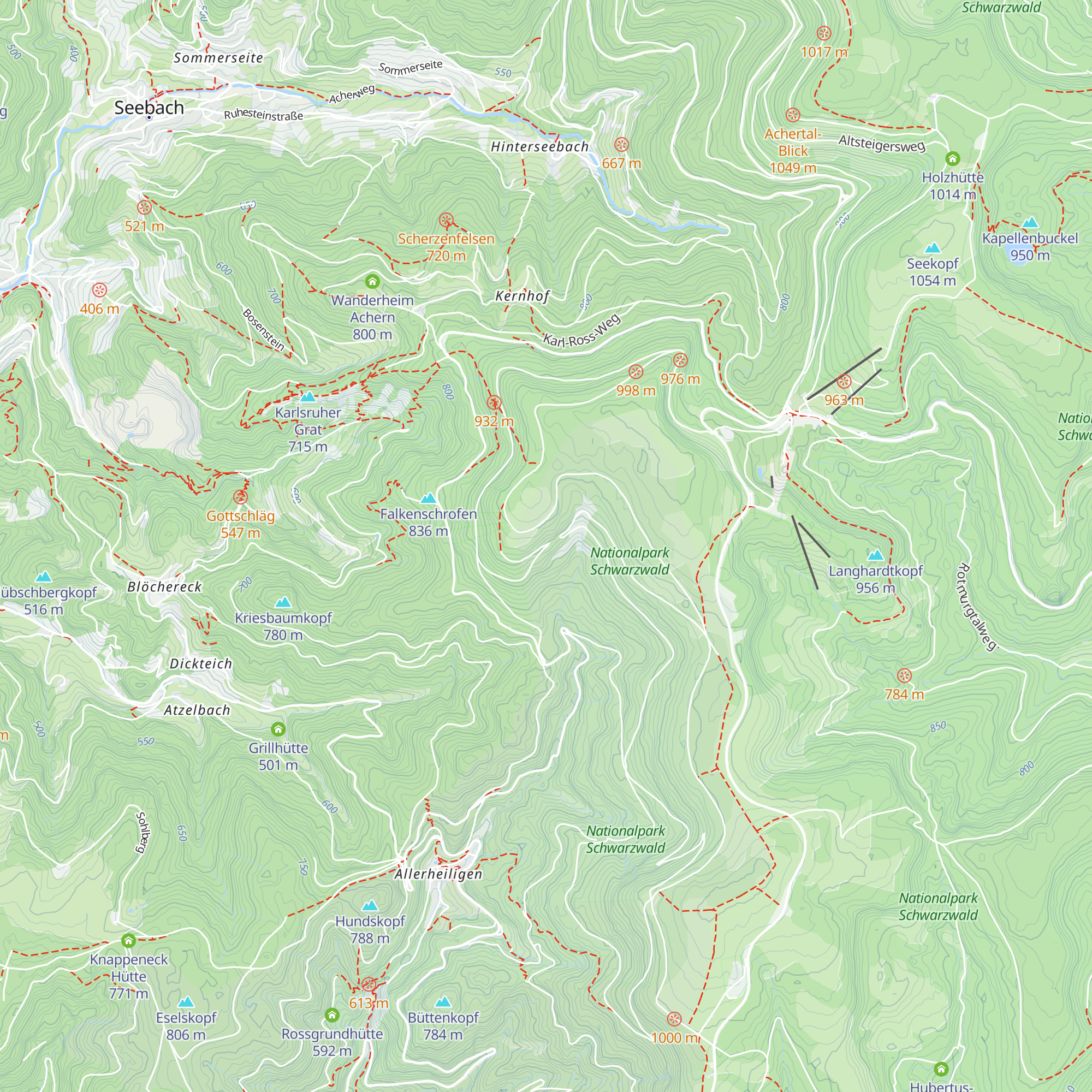 Auerhahnhütte map