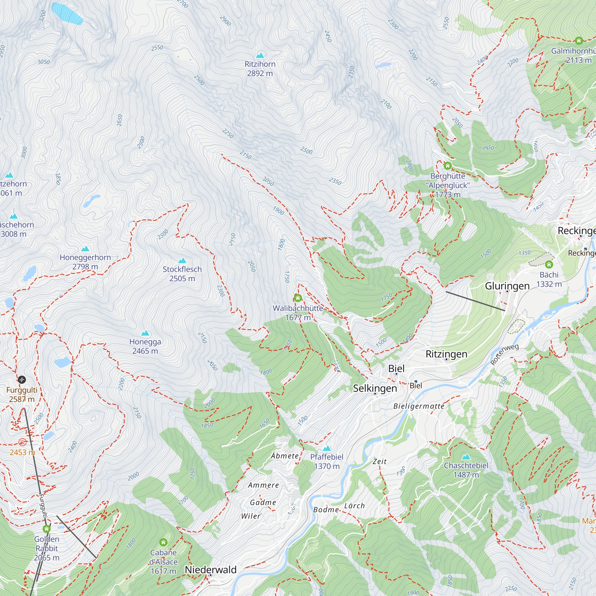 Walibachhütte map