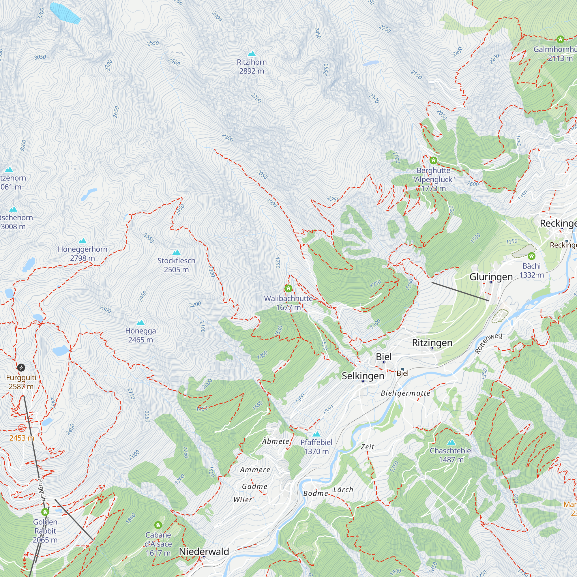 Walibachhütte map