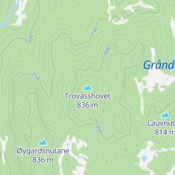 Map of Trovasshovet