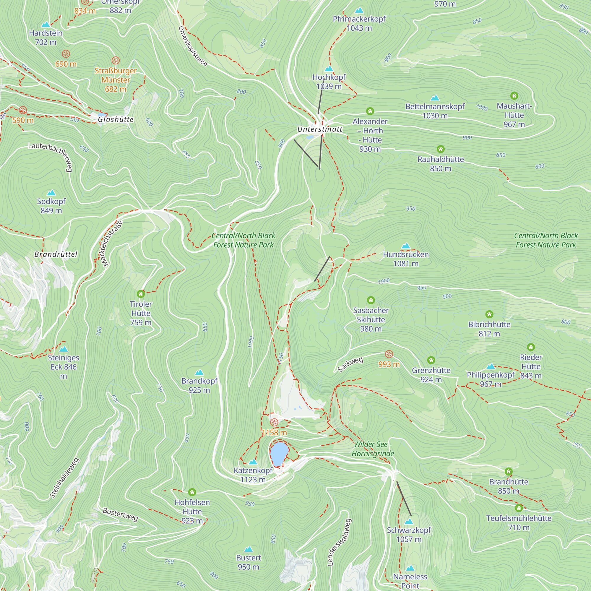 SWR Hütte map