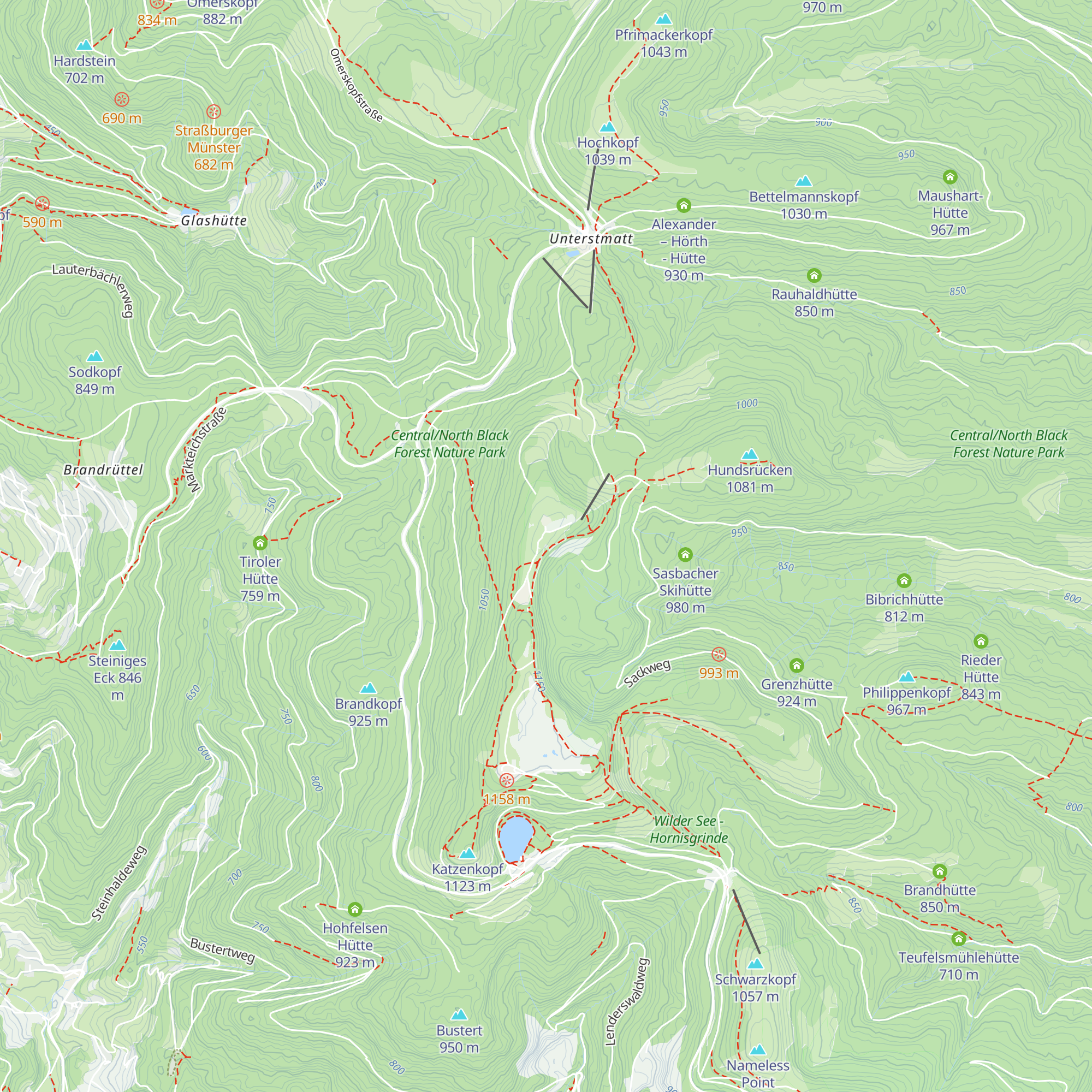 SWR Hütte map