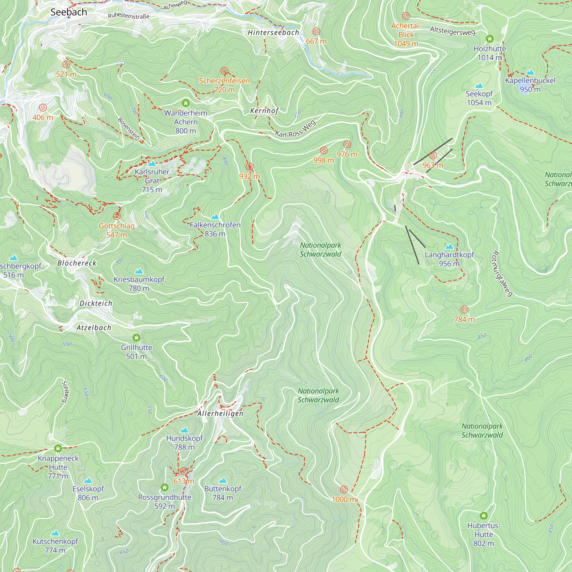 Karl Friedrich Hütte map