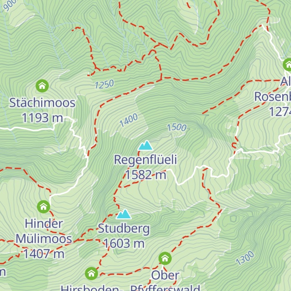 Map of Regenflüeli