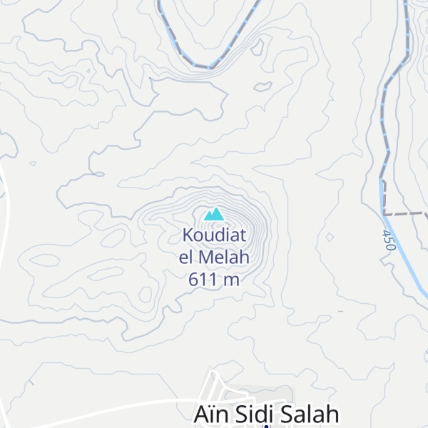 Map of Koudiat el Melah