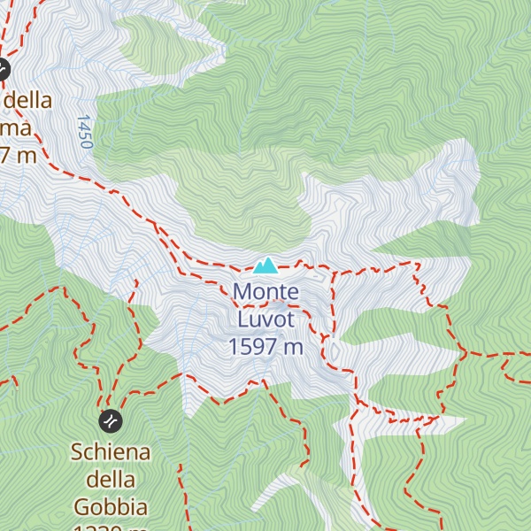 Map of Monte Luvot