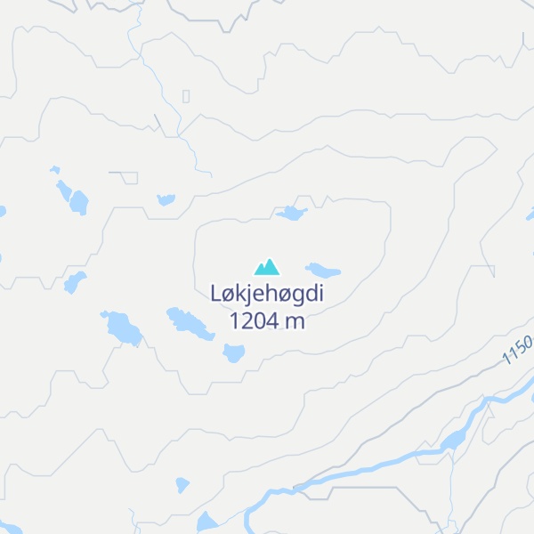 Map of Løkjehøgdi
