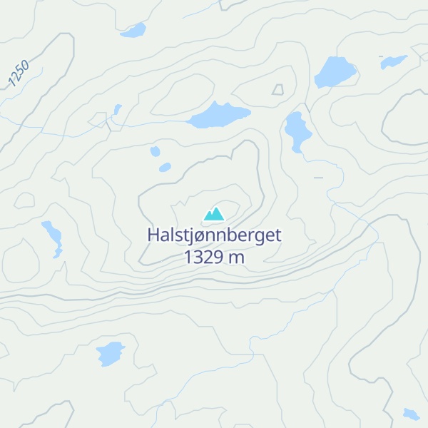 Map of Halstjønnberget