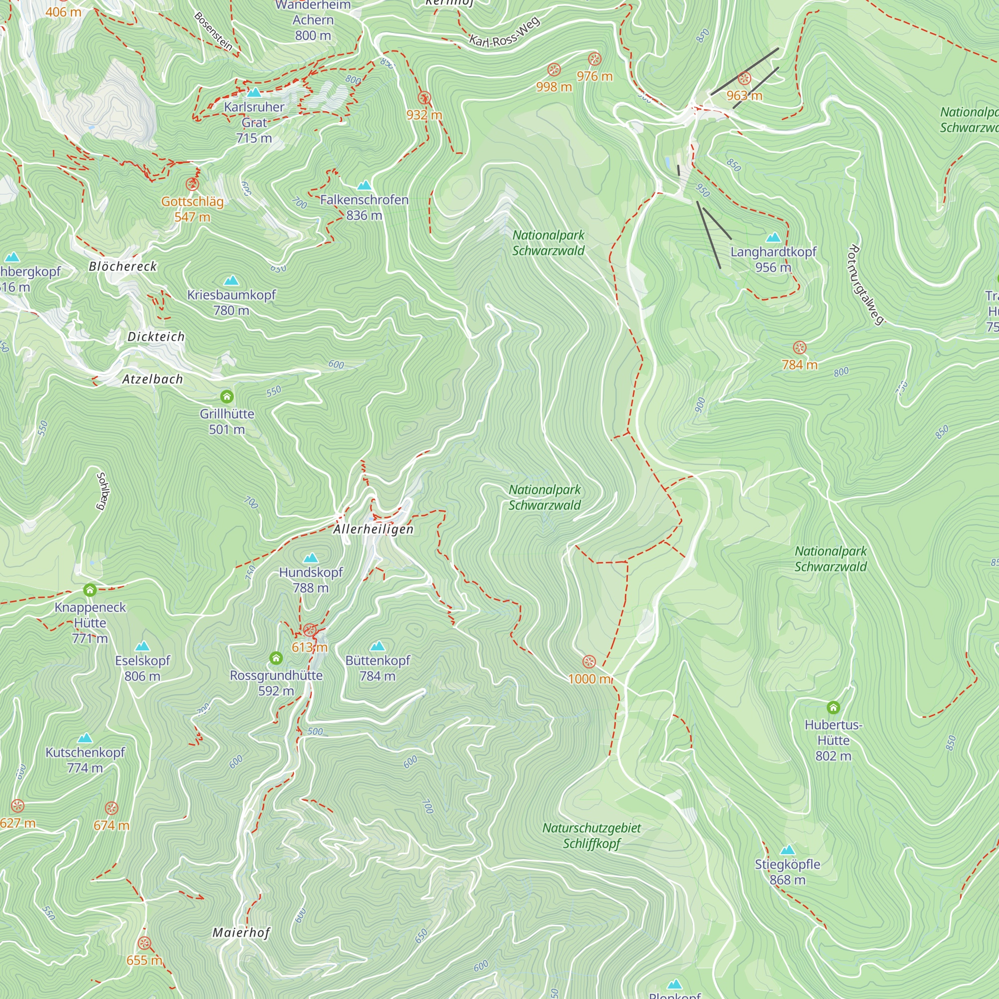 Erdbeerlochhütte map