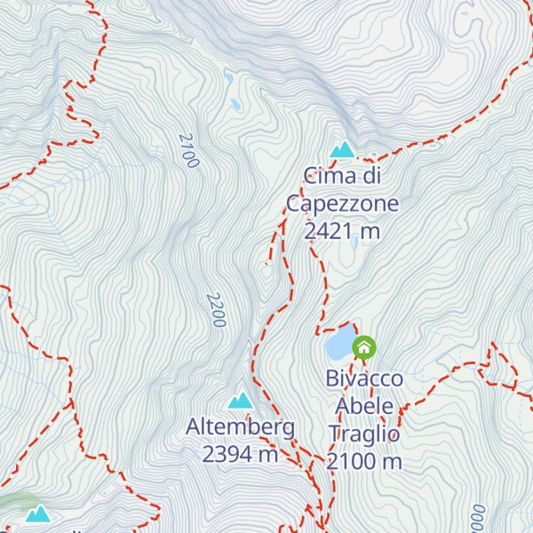 Map of Cima Lago