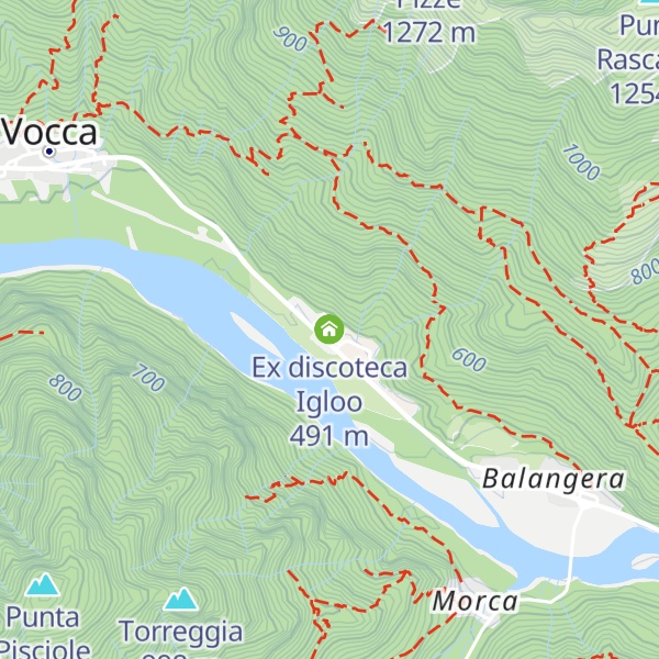 Map of Ex discoteca Igloo