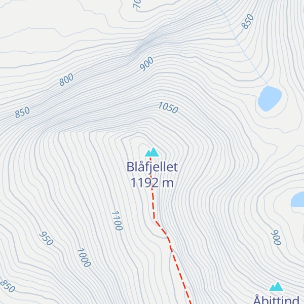 Map of Blåfjellet