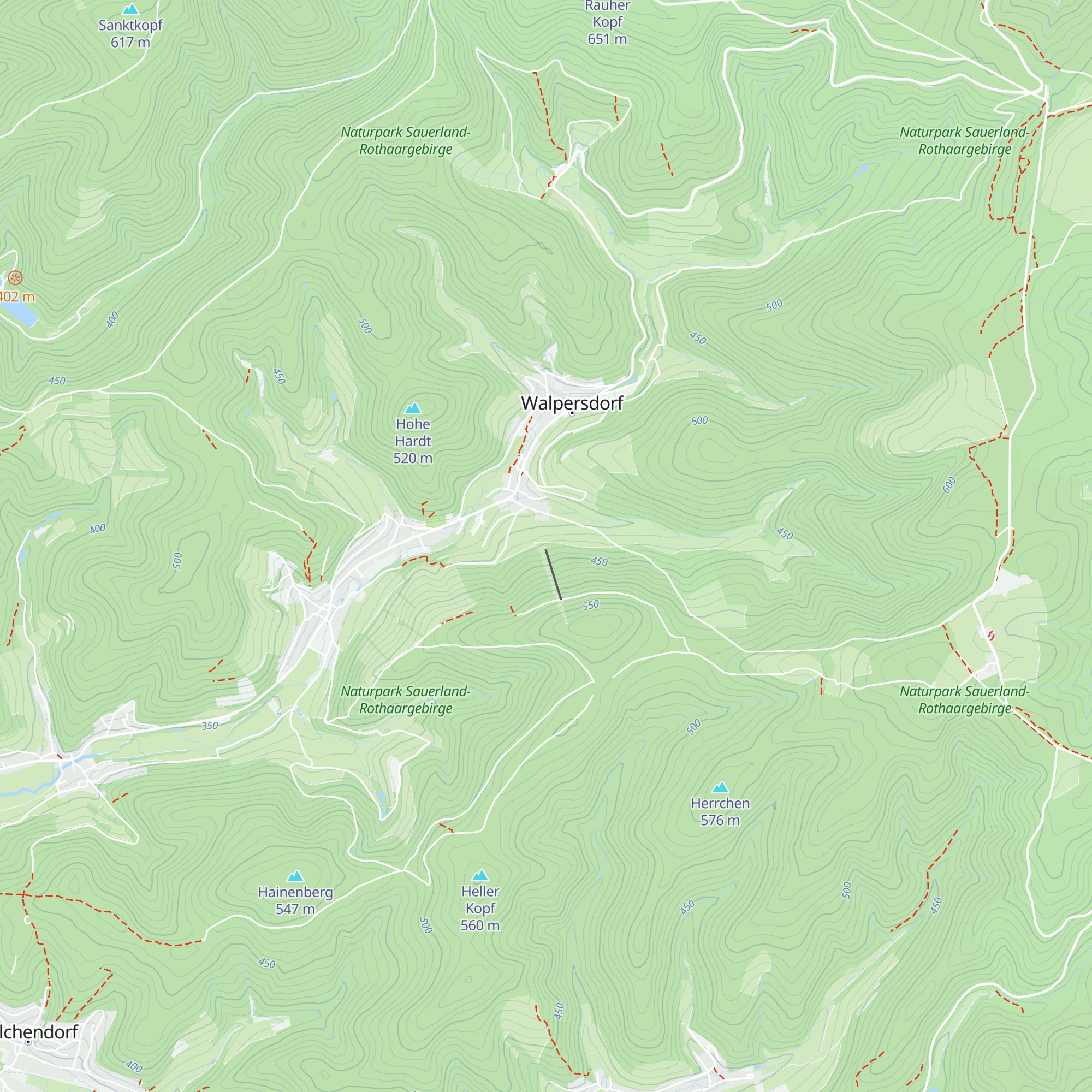 Skihütte Walpersdorf map