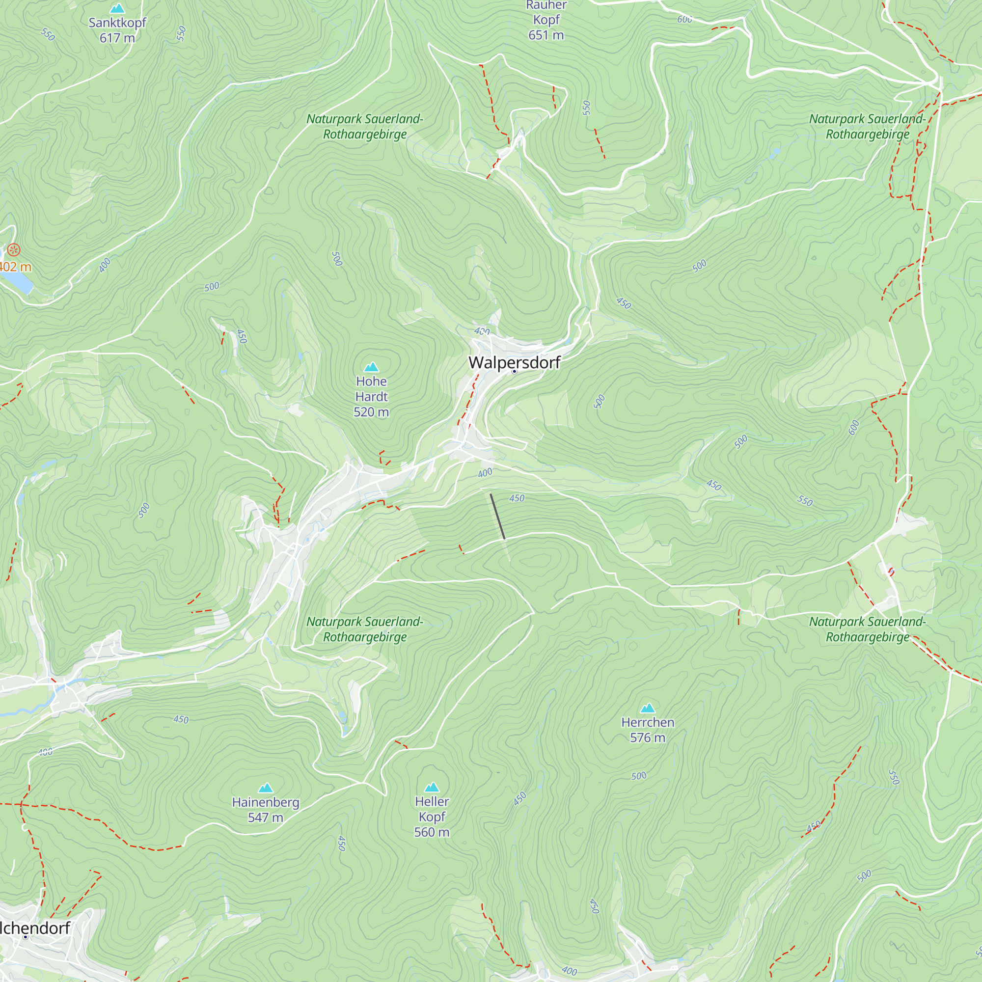 Skihütte Walpersdorf map