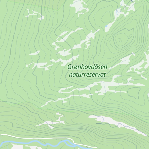 Map of Røyningdalsslækjene