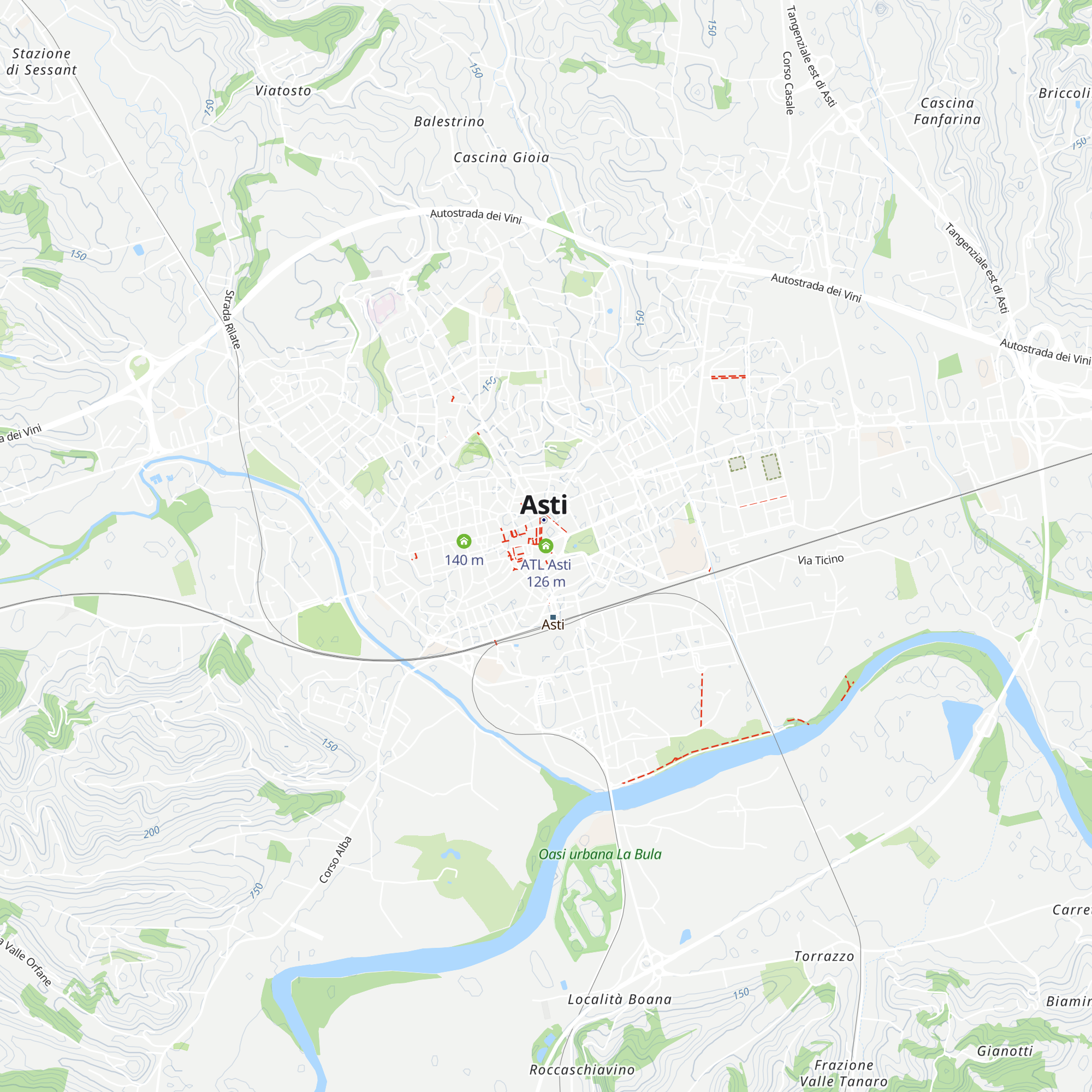 ATL Asti map