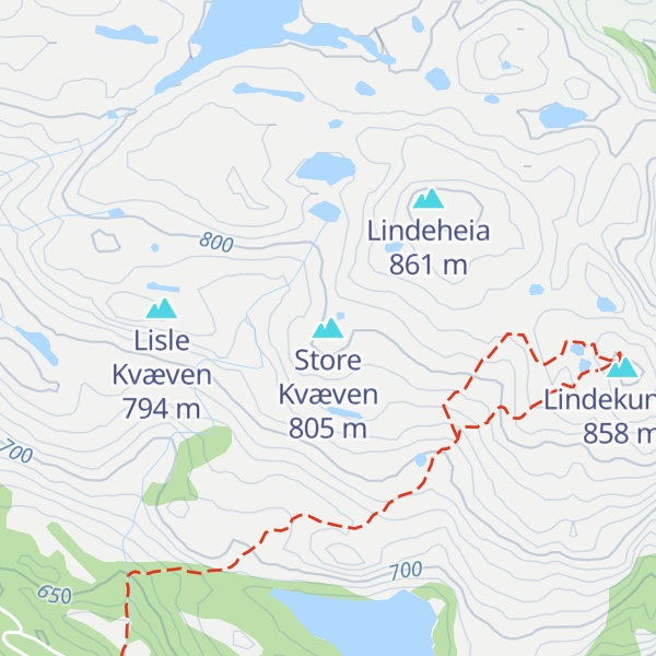 Map of Store Kvæven