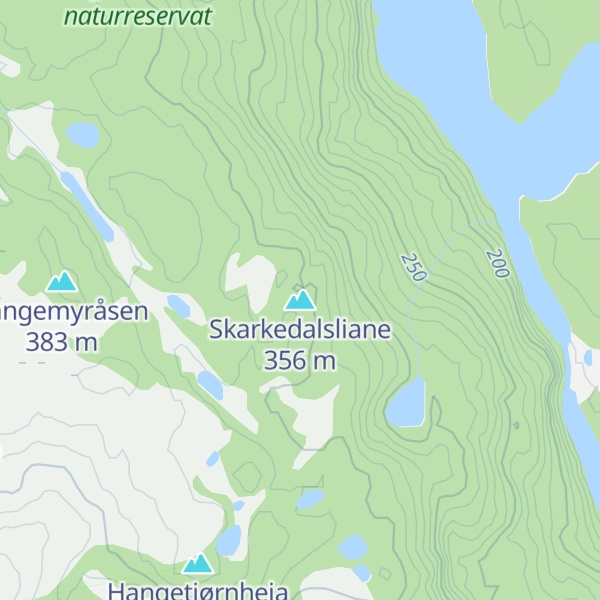 Map of Skarkedalsliane