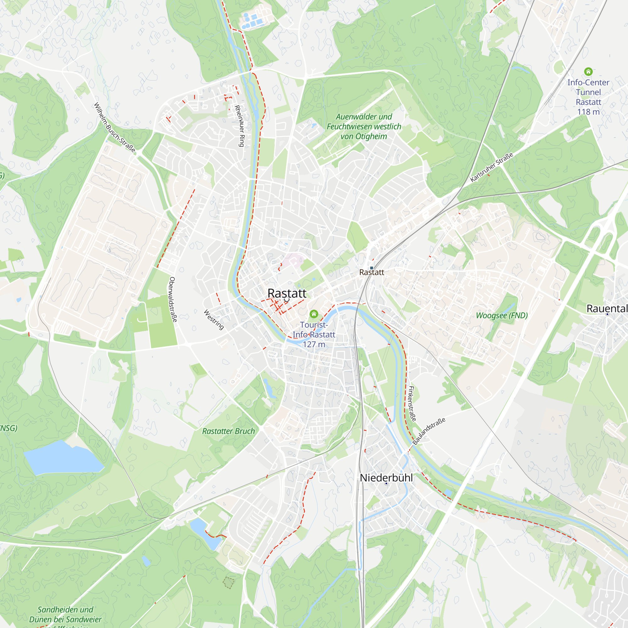 Tourist-Info Rastatt map