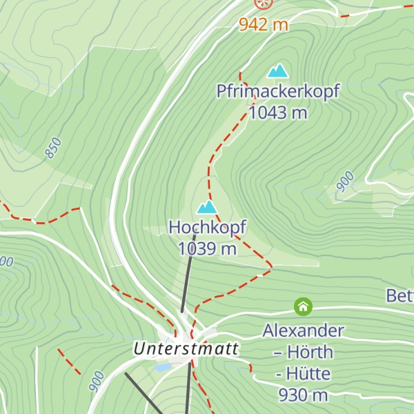 Map of Hochkopf