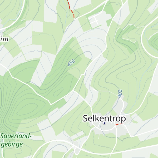 Map of Hawerland-Hütte