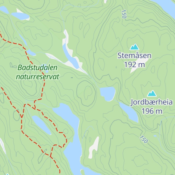 Map of Tereåsen