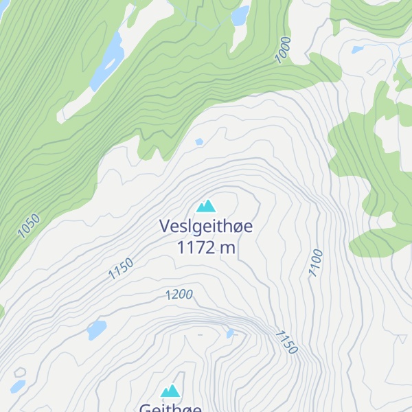 Map of Veslgeithøe