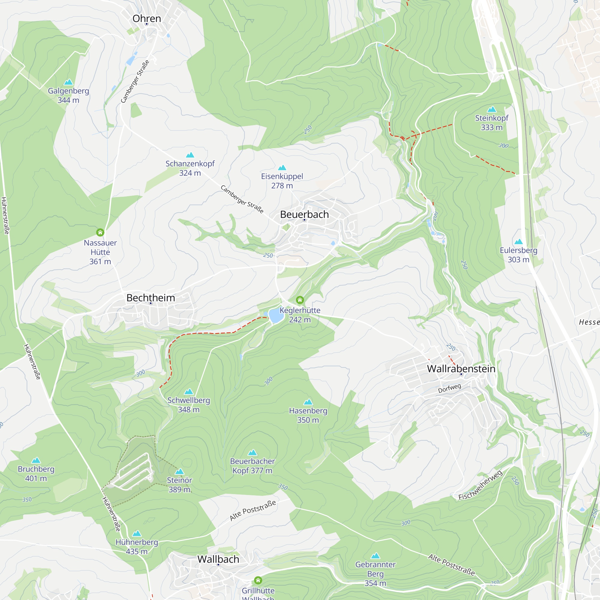 Keglerhütte map