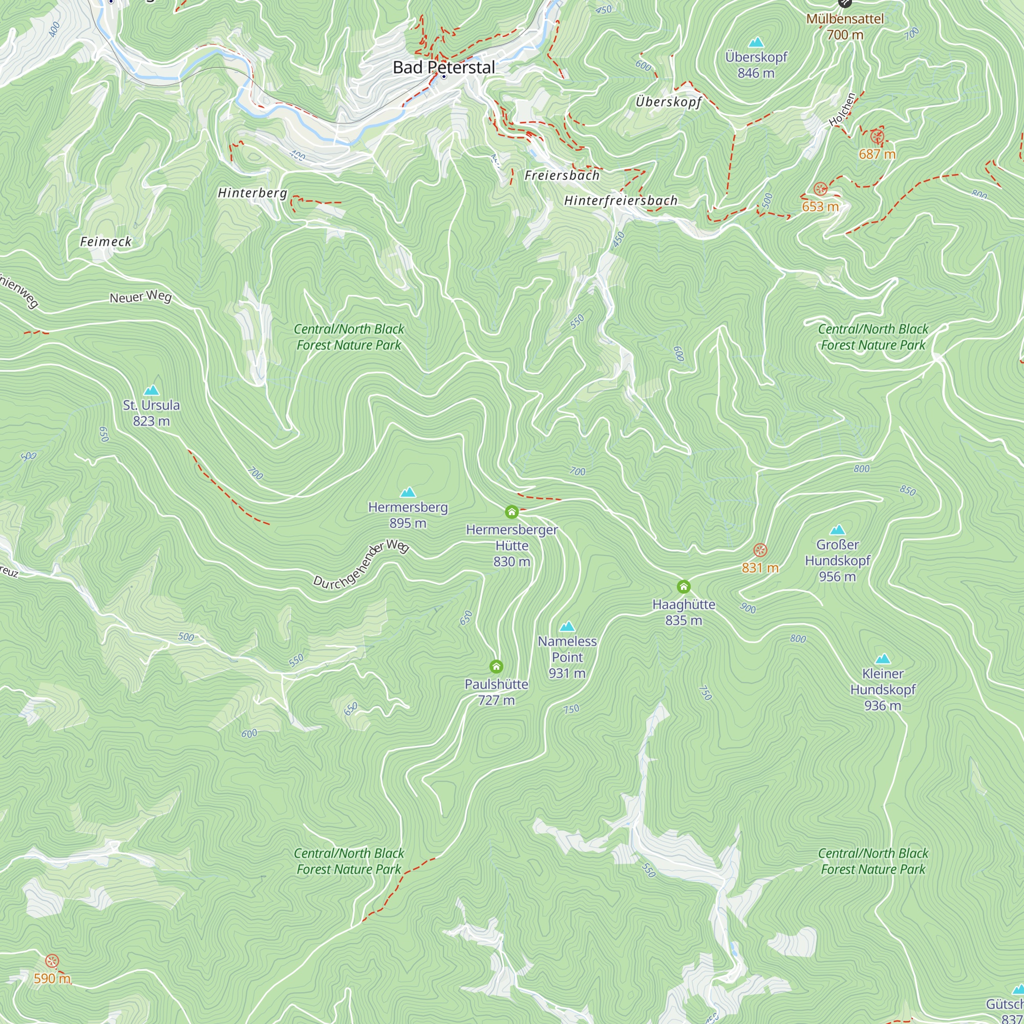 Hermersberger Hütte map